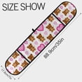 thumbnail image 3 of Dailycode Double Sided Oven Mitt with Loop Heat Resistant Kitchen Long Potholders 7" x 35" Cute Bear Heart, 3 of 6