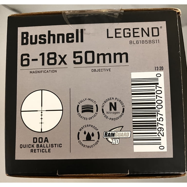 Bushnell Legend 6-18x50 Riflescope Riflescopes Black - Walmart.com