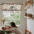 thumbnail image 6 of Christmas Kitchen Valances for Windows 60x18 Inch Kitchen Curtains Valances Rod Pocket Snowman Snowflake Xmas Tree Winter Vintage Bathroom Window Valances for Window Treatment Decor, 6 of 6
