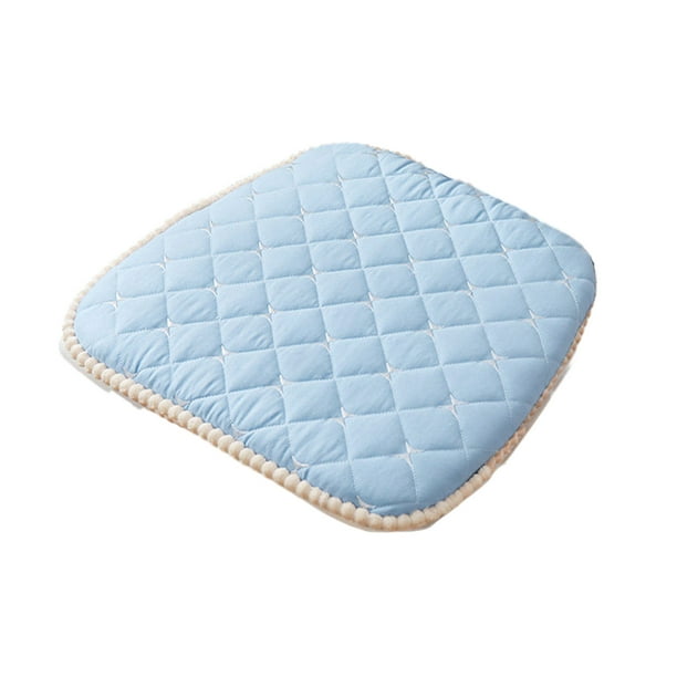 Injueey Cojín de 2 bolsas para de comedor y silla con correa para un soporte fuerte y fijo memoria de resiliencia lenta el algodón no es Decoración del hogar Estilo - Azul cielo