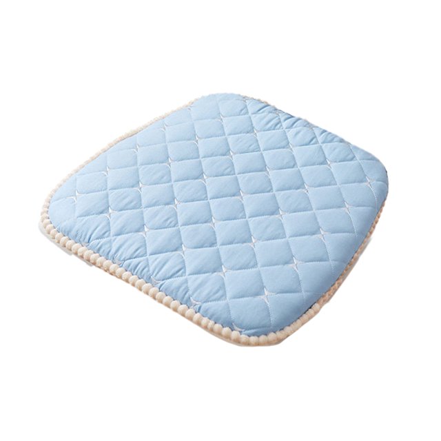 Ounissouiy Cojín para y silla de comedor de 2 bolsas con correa para un soporte fuerte y fijo Cojín para silla desmontable y lavable Decoración del hogar Estilo - Azul cielo