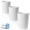White, variant on Bathroom Small Trash Can with Trash Bag Plastic Garbage Can Round Waste Basket for Bathrooms, Laundry Room, Offices, Rooms,