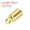 Gold, variant on 100Pcs Cord End Caps 3.5mm End Cap Barrel Beads Kumihimo End Caps Brass for Jewelry Making 4mm Length Dark Gray