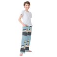 thumbnail image 3 of FORMRS Kids Pajama Pants with Pockets Size 6-8Y Boys Lounge Sleep Bottoms, Pirate Animals, 3 of 8