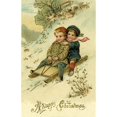 thumbnail image 2 of Christmas Greeting Poster Print By Mary Evans Picture Library Peter & Dawn Cope Collection (18 X 24), 2 of 4