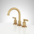 thumbnail image 4 of Signature Hardware 948591 Widespread Bathroom Faucet, Aged Brass, 4 of 7