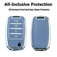 thumbnail image 5 of Yuebutor Key Fob Cover Case Compatible with Kia Sorento Sportage Rio Soul Forte Optima Carens Picanto Accessories Shell Protector, 5 of 7
