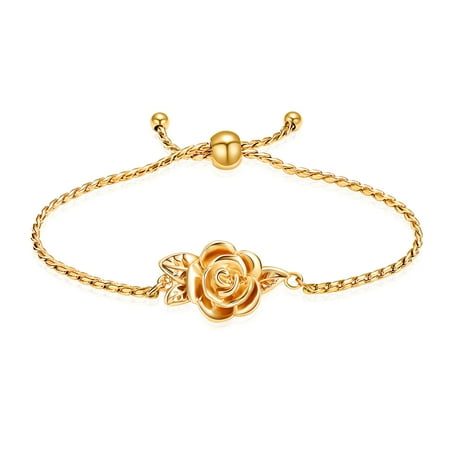 Rose Cremation Urn Jewelry for Ashes Memorial Keepsake Ring Bracelet Necklace Gift for Women, Bereavement Gift for A Loss of The Loved One