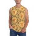thumbnail image 2 of Lsque Cartoon Squirrel Print Men's Cotton Blend Sleeveless Muscle Shirts (S-3XL)- Moisture Wicking, Odor Protection, UPF 30+,Large, 2 of 8