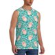 thumbnail image 2 of Fotbe Pig And Flower Men's Camiseta sin Mangas Estampada para Hombres, Playera Casual para Gimnasio, Entrenamiento, Playa-XX-Large, 2 of 7