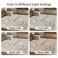 thumbnail image 7 of ODIKA 4'x6' Beige Geometric Circuitry Washable Area Rug Modern Abstract Lines With Intricate Design for Dorm Room, Small Living Stain Resistant Low Profile, Easy Care, 7 of 7