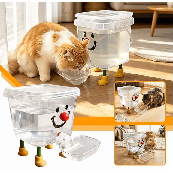 Dog and Cat Water Feeder - 3 Liter Large Capacity, Water Dispenser, Pet Dispenser | Food Feeder, Pet Waterer with Automatic Waater Filling for Home Living Room