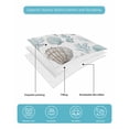 thumbnail image 4 of Twin Quilt Bedding Set, Beach Coastal Reversible Summer Quilt 3 Pieces, Ocean Nautical Starfish Coral Seashells Lightweight Bedspreads Coverlets with 2 Pillow Shams for All Seasons, 4 of 5