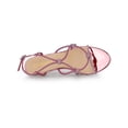thumbnail image 4 of BLISSFUL STEP Sandales à Talon Chaton pour Femmes à Bride Slingback avec Strass Rose 10, 4 of 7