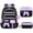 Black and Purple, variant on AoDai Bows Girl Schoolbag Set - Lightweight Back Protector for Primary Schoolers - Double Shoulder Bag with Large Capacity for Children - Includes Lunch Bag and Pen Case