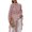 Pink, variant on Women Long Top Cutout Irregular Crochet Lace Floral Patchwork See-through Short Front And Long Back Blouse Half-High Collar Long Sleeve Dress