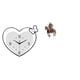 thumbnail image 1 of Reloj de pared acrílico con forma de corazón, adorno de caballero, diseño creativo, movimiento silencioso, arte, regalo impermeable, centro de mesa, d, 1 of 8