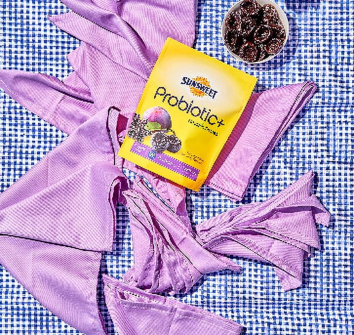 (4 pack) Sunsweet Probiotic+, Amazin Prunes, Elderberry Natural Flavor, Pouch Bag 6oz
