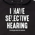 thumbnail image 3 of Instant Message - Selective Hearing - Men's Pullover Hooded Fleece Sweatshirt, 3 of 7