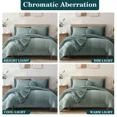 thumbnail image 5 of Amberspace 7-Piece Bed in a Bag Comforter Set with Sheets,Sage Green,Queen, 5 of 9