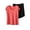Red, variant on ShomPort Womens Matching Sleep Set Loungwear Short Sleeve Tops and Wide Leg Shorts Summer Pjs Sets