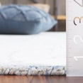 thumbnail image 4 of Safavieh Ebony Riley Leaves Area Rug, Blue/Ivory, 6' x 6' Round, 4 of 10
