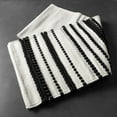 thumbnail image 5 of Thyme & Table Macrame Table Runner, Black & White, 5 of 5