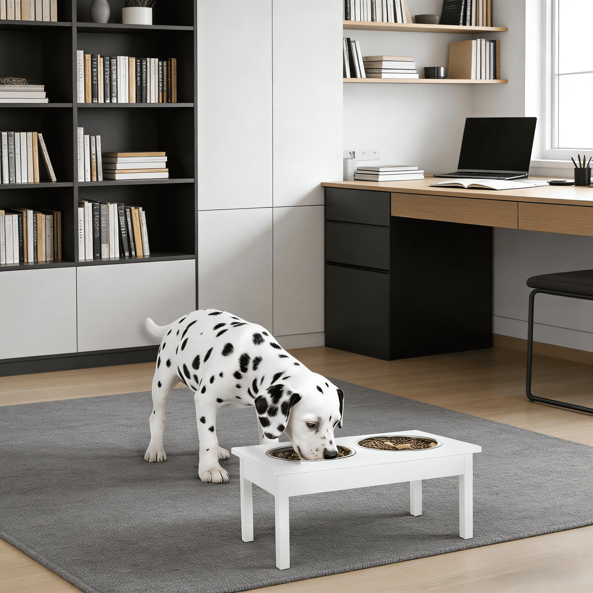 Pet Feeder Stand, Wooden Dog Food Bowls Stand