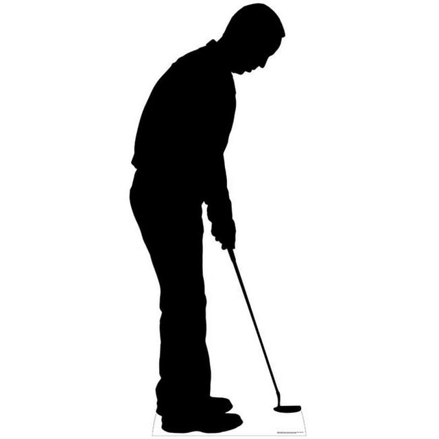 Star Cutouts SC2026 Golfer Silhouette Life Size Cardboard Cutout