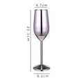 thumbnail image 2 of Flûtes à Champagne, Ensemble de 2, Coupes à Champagne en Acier Inoxydable Incassables pour Usage Intérieur et Extérieur, 2 of 5