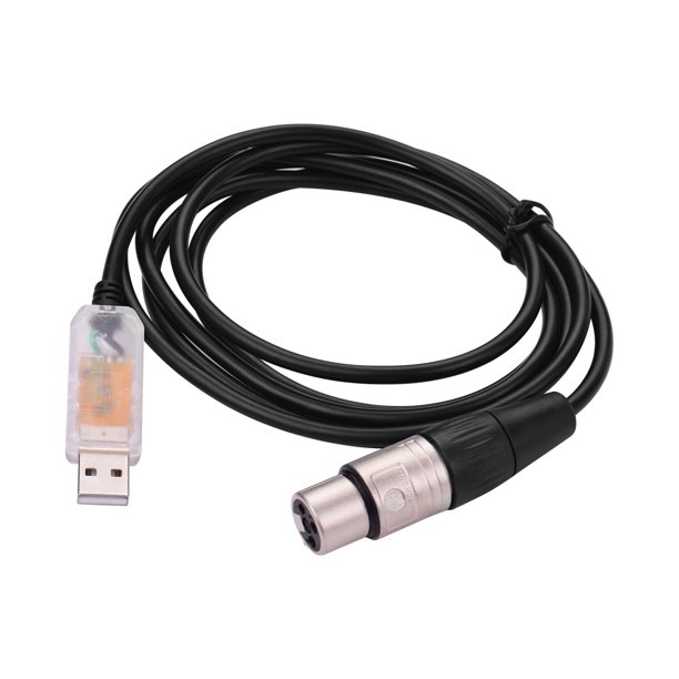 Rs485 Dmx512 Converter Cable Usb To 3pin Xlr Female Interface Computer Connecting Stage Lighting Devices Led Control Cable Compatible With Freestyler Download Transparent Plug 1 8m Length Walmart Com Walmart Com