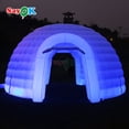 thumbnail image 2 of SAYOK 16.4ft Inflatable Igloo Dome Tent Outdoor Blow Up Party Nightclub Tent for Wedding Event with Led Light, 2 of 10