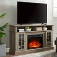 thumbnail image 2 of UHOMEPRO Classic TV Stand with 23" Fireplace Insert and Remote, Entertainment Center with Open and Closed Storage Space, Classic TV Cabinet for TVs Up to 65", Gray Wash, 2 of 9