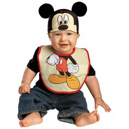 Mickey Mouse Bib & Hat Costume (0 - 6 Months)