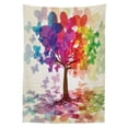 thumbnail image 3 of Ambesonne Abstract Tablecloth Rectangular Table Cover, Colorful Spring Tree, 60"x84", Multicolor, 3 of 4