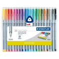 thumbnail image 1 of Staedtler Triplus Fineliner Porous Point Marker Pens Easel Storage Case 0.3mm Assorted Colors (20 Count), 1 of 2