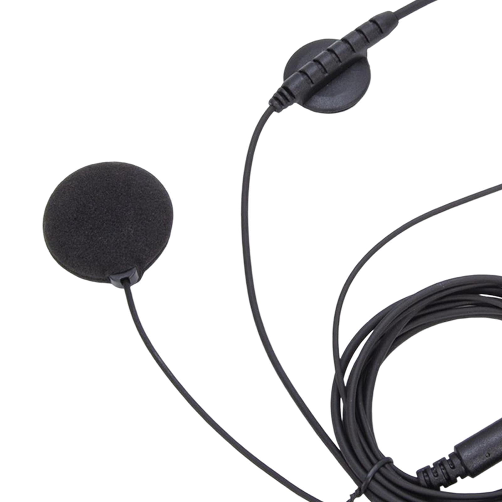 Wzmzjy Two Way Radio Headset Helmet Headset, Two Speakers, Professional ,with Boom Mic,