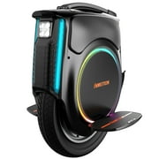 INMOTION V12 Electric Unicycle, 2500W Powerful Motor, 43.5 Mph Max Speed, 100 Miles Long Range, 16" All Terrain Wheel, 35Max Slope, Self-balancing One Wheel with LCD Touchscreen, Dark black