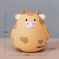 thumbnail image 4 of Cartoon Cow Coin Bank Cow Figurine Piggy Bank Cute Cow Ornament Money Box, 4 of 8
