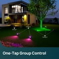 thumbnail image 5 of Linkind Smart Solar Spot Lights Outdoor, Solar Spotlight Waterproof Color Changing APP/Voice Control Landscape Lighting for Yard, Garden, Pathway, 2-Pack, 5 of 10