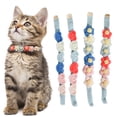 thumbnail image 2 of Kitten Collar - Portable Knitted Cartoon Flower Shape - Elastic Cozy Cat Necklace - Dog Supplies, 2 of 8