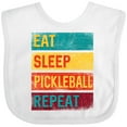 thumbnail image 3 of Inktastic Eat Sleep Pickleball Repeat Boys or Girls Baby Bib, 3 of 4