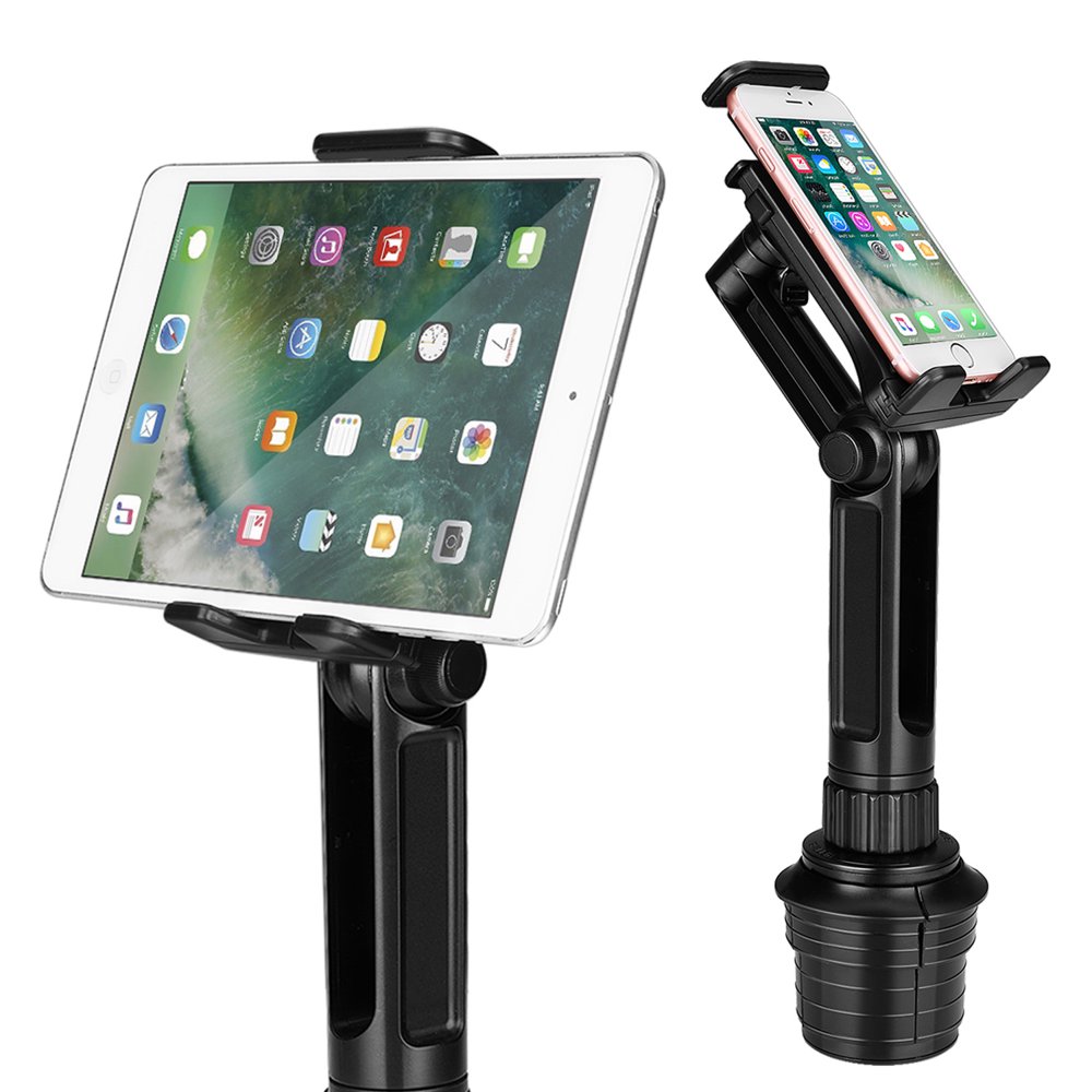 Cup Mount Holder for iPad and Smartphone, Universal Car Cup Tablet