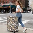 thumbnail image 5 of Stretch Luggage Cover XL(29-32in)– Elastic Travel Suitcase Protector with Handle Openings & Bottom Closure, Washable Polyester Spandex Suitcases Cover, Camouflage Print, 5 of 5