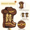 thumbnail image 4 of Bota vaquera estilo western de Piñata WERNNSAI, sombrero de vaquero Westworld, 42 cm, 4 of 7