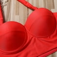 thumbnail image 3 of ITFABS Women Push Up Bikini Set Flower Print High Waist Swimming Suits, 3 of 5
