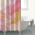 thumbnail image 4 of Pink Gold Wave Marble Pattern Shower Curtain 72"x84" ,Bathroom Decorative Shower Curtains Set with 12 Hooks,Modern Waterproof Washable Shower Curtain, 4 of 6