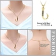 thumbnail image 6 of Fishing Hook Urn Necklace for Ashes Stainless Steel Cremation Jewelry Always in My Heart Ashes Necklaces Memorial Keepsake for Men, 6 of 6