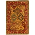 thumbnail image 3 of SAFAVIEH Heritage Wessex Traditional Wool Area Rug, Multi, 4'6" x 6'6" Oval, 3 of 11