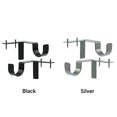 thumbnail image 2 of 2pcs Zinc Alloy Holder Sturdy Curtain Rod Bracket Wall Hooks Home Hardware, 2 of 5